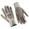 MCR FlexTuff Latex Dipped Gloves, Gray, X-Large, 12 Pairs