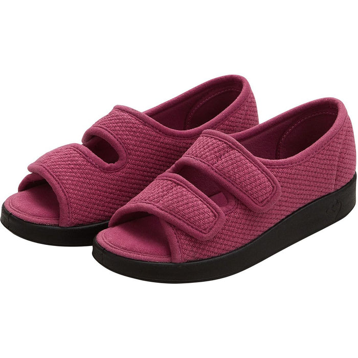 Silvert s Womens Easy Closure Sandal For Indoors & Outdoors Rose Petal by Pasteur Pharmacy