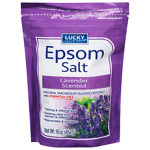 Lucky Super Soft Epsom Salt, Lavender Scented 16 Oz by Pasteur Pharmacy