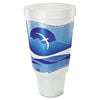 Dart Horizon Hot/Cold Foam Drinking Cups, 44 oz, Ocean Blue/White, 15/Bag, 20 Bags/Carton