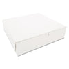 SCT White One-Piece Non-Window Bakery Boxes, 10 x 10 x 2.5, White, Paper, 250/Carton