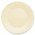 Dart Laminated Foam Dinnerware, Plates, 10.25" dia, Honey, 125/Pack, 4 Packs/Carton