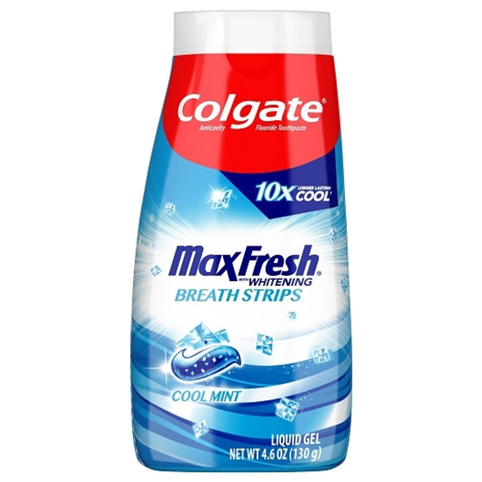 Colgate Max Fresh Cool Mint Liquid Gel Anticavity Fluoride Toothpaste, 4.6 Oz by Pasteur Pharmacy
