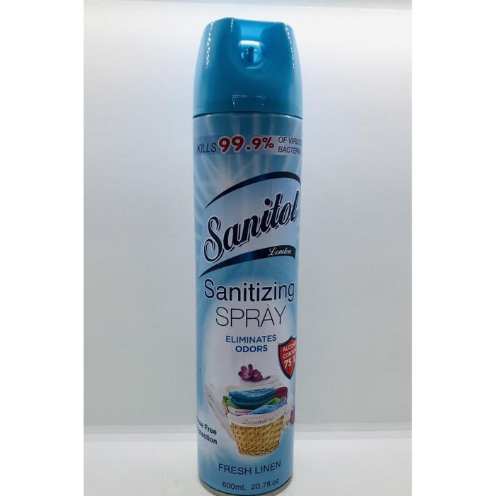 Sanitol Sanitizing Spray Eliminates Odors 600ml by Pasteur Pharmacy