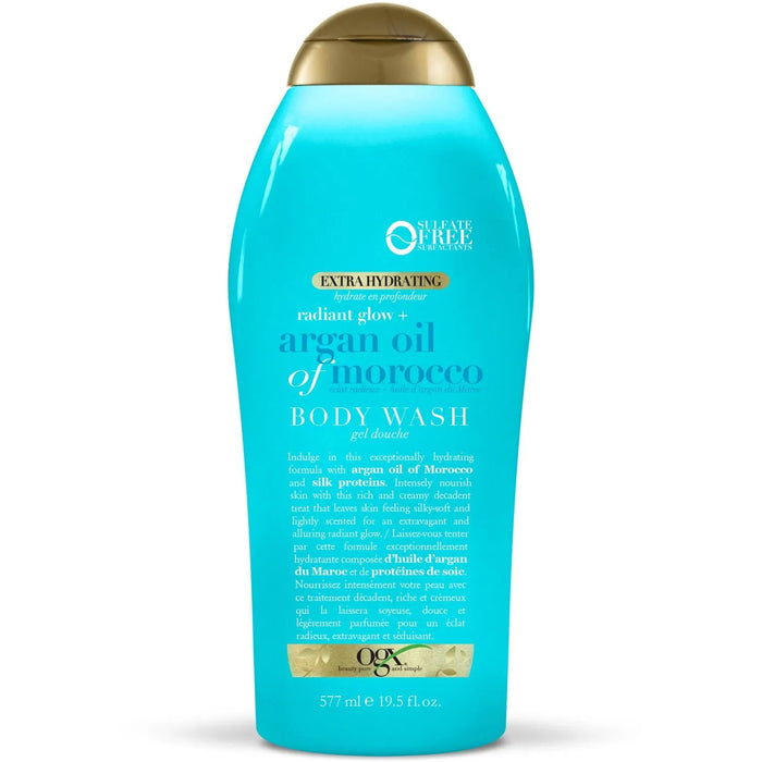 OGX Radiant Glow + Argan Oil of Morocco Extra Hydrating Body Wash, 19.5 oz by Pasteur Pharmacy