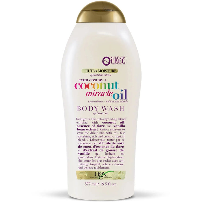 OGX Extra Creamy + Coconut Miracle Oil Ultra Moisture Body Wash - 19.5 Fl Oz by Pasteur Pharmacy