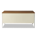 Alera Double Pedestal Steel Desk, 60" x 30" x 29.5", Cherry/Putty