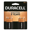 Duracell Coppertop 9V Batteries - 2pk Alkaline Battery