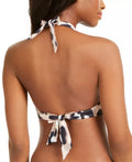 Bar III Leopard Printed Halter Bikini Top, Size Small by Vanessa Jane