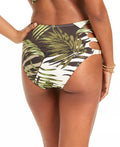 Bar III Jungle Moon Printed Cutout High-Waist Bikini Bottoms by Vanessa Jane
