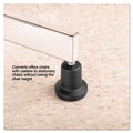 Master Caster High Profile Bell Glides, Grip Ring Type B Stem, 2.19" x 2.31" Glide, Matte Black, 5/Set
