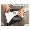 Master Caster The ComfortMakers Deluxe Lumbar Support Cushion, Memory Foam, 12.5 x 2.5 x 7.5, Black