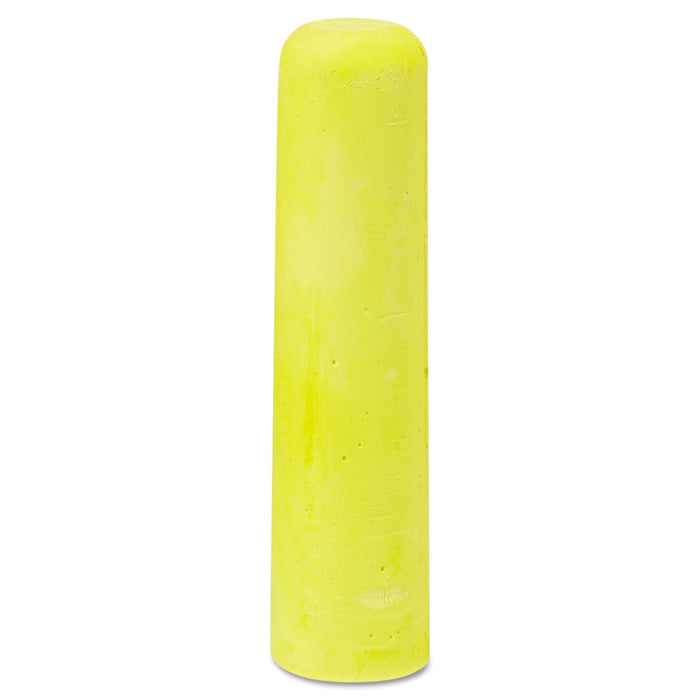 Dixon Railroad Crayon Chalk, 4" x 1" Diameter, Yellow, 72/Box