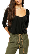 Free People Bondi Thermal Black, Size Large by Vanessa Jane