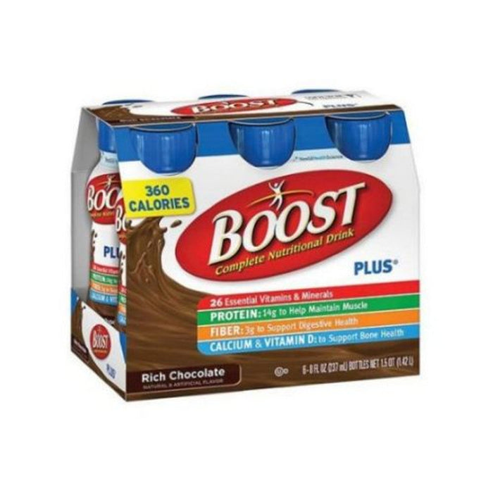 Boost Plus Rich Chocolate Nutritional Drink, 8 Fluid Ounce, 24 Per Case by Pasteur Pharmacy