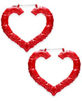 Thalia Sodi Heart Extra Large Hoop Earrings by Vanessa Jane
