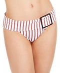 WeWoreWhat Annie Bottom - Dark Red Stripes, Size Medium by Vanessa Jane