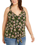 Inc Plus Size V-Neck Tie-Front Top, Size 2X by Vanessa Jane