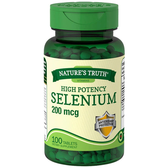 Nature's Truth High Potency Selenium, 200 Mcg, 100 Tablets by Pasteur Pharmacy