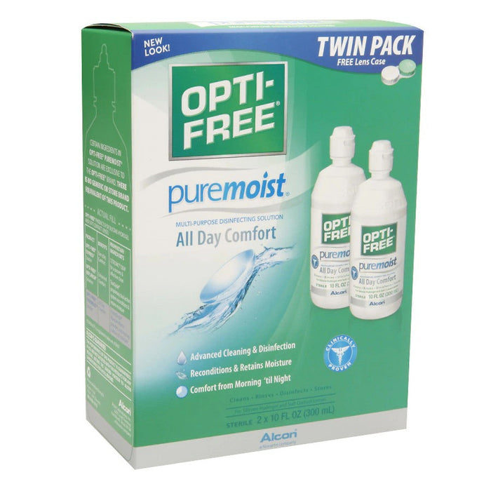 Opti-Free Multi Purpose Disinfection Solution, Puremoist, Twin Pack by Pasteur Pharmacy