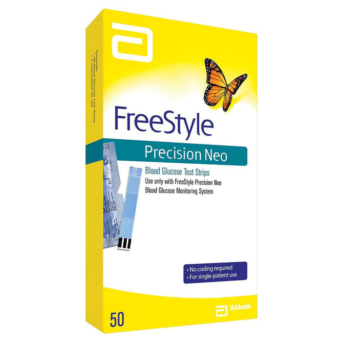 FreeStyle Precision Neo – Blood Glucose Test Strips – 50 ct by Pasteur Pharmacy
