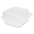 Dart StayLock Clear Hinged Lid Containers, 6.5 x 6.1 x 3, Clear, Plastic, 125/Pack, 4 Packs/Carton