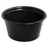 Dart Conex Complements Portion/Medicine Cups, 2 oz, Black, 125/Bag, 20 Bags/Carton