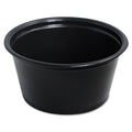 Dart Conex Complements Portion/Medicine Cups, 2 oz, Black, 125/Bag, 20 Bags/Carton