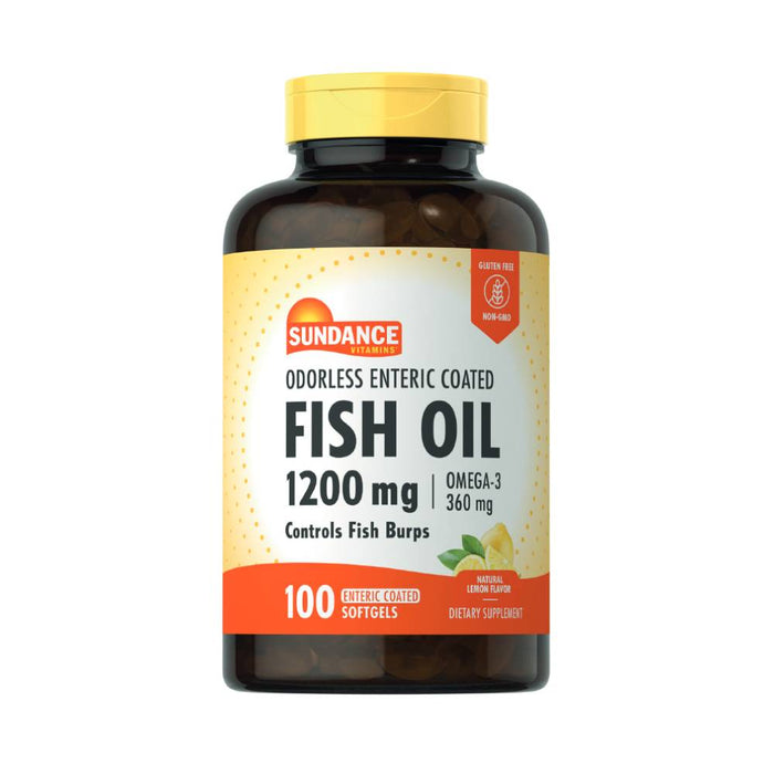 Sundance Vitamins Odorless Fish Oil - Omega-3 Softgels, 100 Tabs by Pasteur Pharmacy