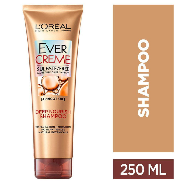 L'Oreal Paris EverCreme Deep Nourish Sulfate Free Shampoo For Dry Hair, 8.5 Oza by Pasteur Pharmacy