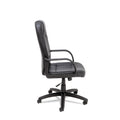 Alera Sparis Executive High-Back Swivel/Tilt Bonded Leather Chair, Supports Up to 275 lb, 18.11" to 22.04" Seat Height, Black