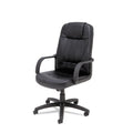 Alera Sparis Executive High-Back Swivel/Tilt Bonded Leather Chair, Supports Up to 275 lb, 18.11" to 22.04" Seat Height, Black