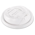 Dart Optima Reclosable Lid, Fits 12 oz to 24 oz Foam Cups, White, 100 Pack, 10 Packs/Carton