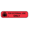 Apothecary For External Use Only Labels