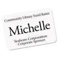 Avery EcoFriendly Adhesive Name Badge Labels, 3.38 x 2.33, White, 160/Box