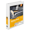 Wilson Jones Heavy-Duty D-Ring View Binder with Extra-Durable Hinge, 3 Rings, 1" Capacity, 11 x 8.5, White