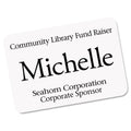 Avery EcoFriendly Adhesive Name Badge Labels, 3.38 x 2.33, White, 400/Box
