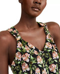 International Concepts Petite Printed Tie-Front Top, Size PP by Vanessa Jane