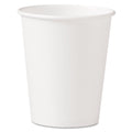 Dart Polycoated Hot Paper Cups, 10 oz, White, 50 Sleeve, 20 Sleeves/Carton