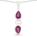 Genuine Ruby Jewelry Set by Fine Color Jewels