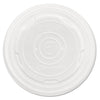 Eco-Products World Art PLA-Laminated Soup Container Lids for 12 oz, 16 oz, 32 oz, White, Plastic, 50/Pack, 10 Packs/Carton