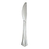 WNA Heavyweight Plastic Knives, Silver, 7 1/2", Reflections Design, 600/Carton