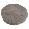 GMT Radial Steel Wool Pads, Grade 3: Cleaning and Polishing, 20" Diameter, Gray, 12/Carton