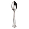 WNA Heavyweight Plastic Spoons, Silver, 6 1/4", Reflections Design, 600/Carton