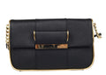 Calvin Klein Black Saffiano Leather Demi Shoulder Handbag by Vanessa Jane
