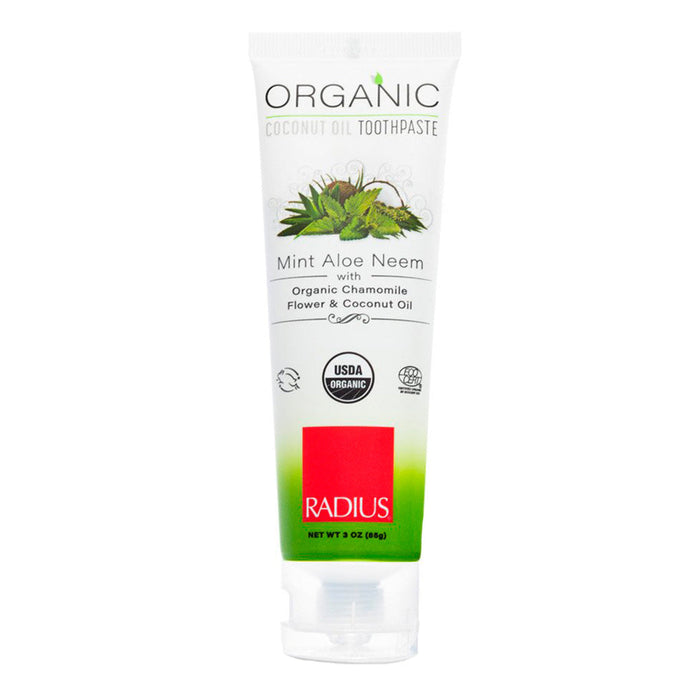 Radius Toothpaste, Organic, Mint Aloe Neem, Paste 3 Oz by Pasteur Pharmacy