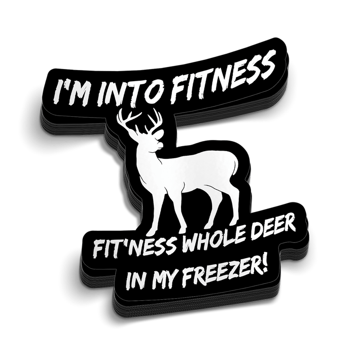 Deer Freezer Hard Hat Decal by Armed American Supply