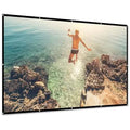 16:9 Foldable Projector Screen Anti-Crease Wall Mounted by DailySale