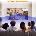 16:9 Foldable Projector Screen Anti-Crease Wall Mounted by DailySale