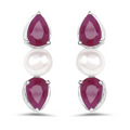 Genuine Ruby Jewelry Set by Fine Color Jewels